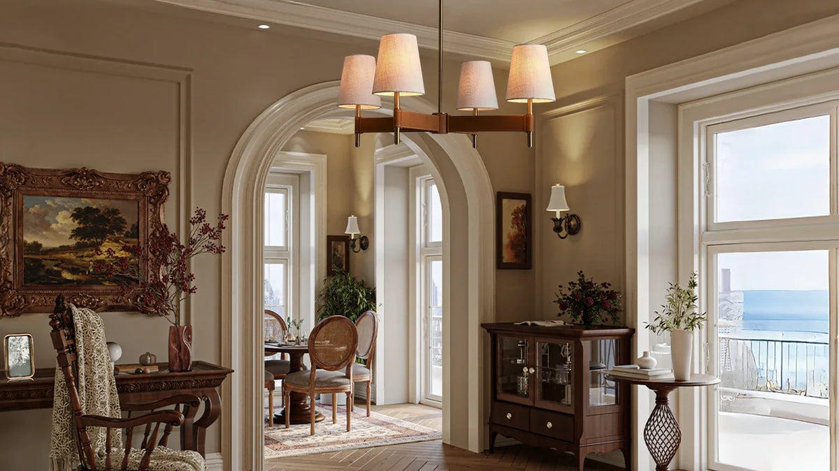 Low-ceiling lighting: Flush mount, semi-flush or short-drop chandelier?