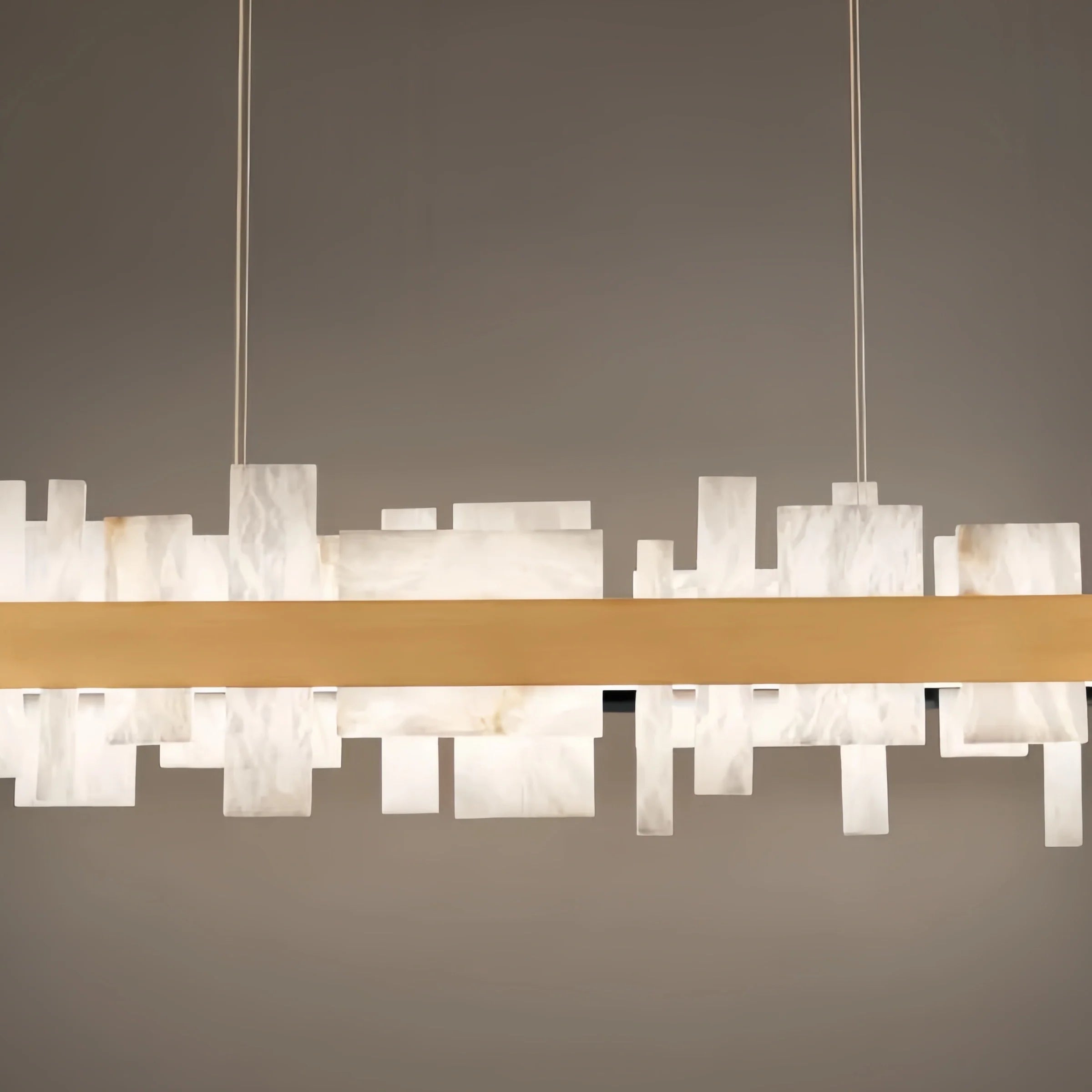 Why the Acropolis LED Linear Alabaster Chandelier Is Perfect for Modern Dining Rooms - Blushlighting