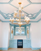 Luxury Branch Flower Chandelier in Gold for Living Room Staircase and Bedroom Lighting-Chandeliers-Blushlighting