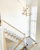 Luxury Branch Flower Chandelier in Gold for Living Room Staircase and Bedroom Lighting-Chandeliers-Blushlighting