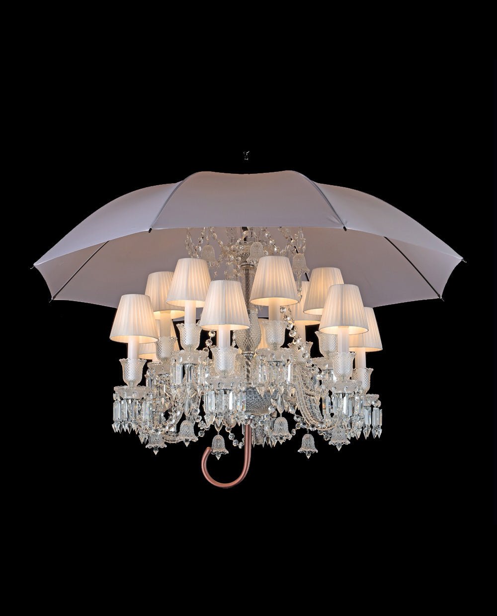 12 Lights Crystal Lighting with Umbrella - Blushlighting