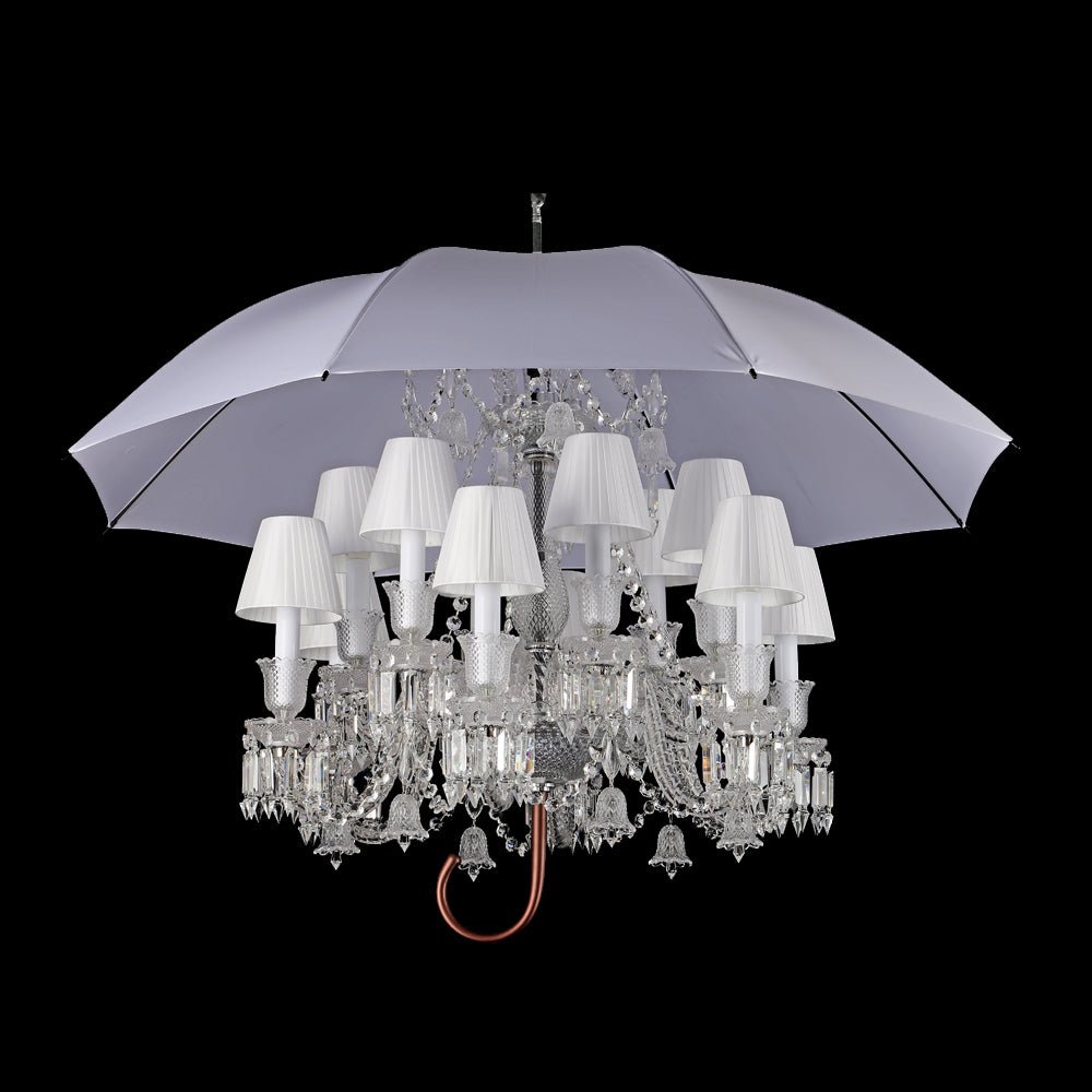 12 Lights Crystal Lighting with Umbrella - Blushlighting