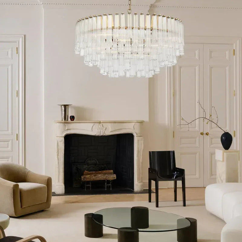 9 Light 20" Wide LED Lorelei Round Tiered Chandelier in Black Chain use for dining room American chandelier