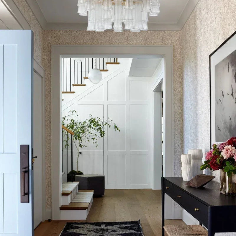 9 Light 20" Wide LED Lorelei Round Tiered Chandelier in Black Chain use for dining room American chandelier