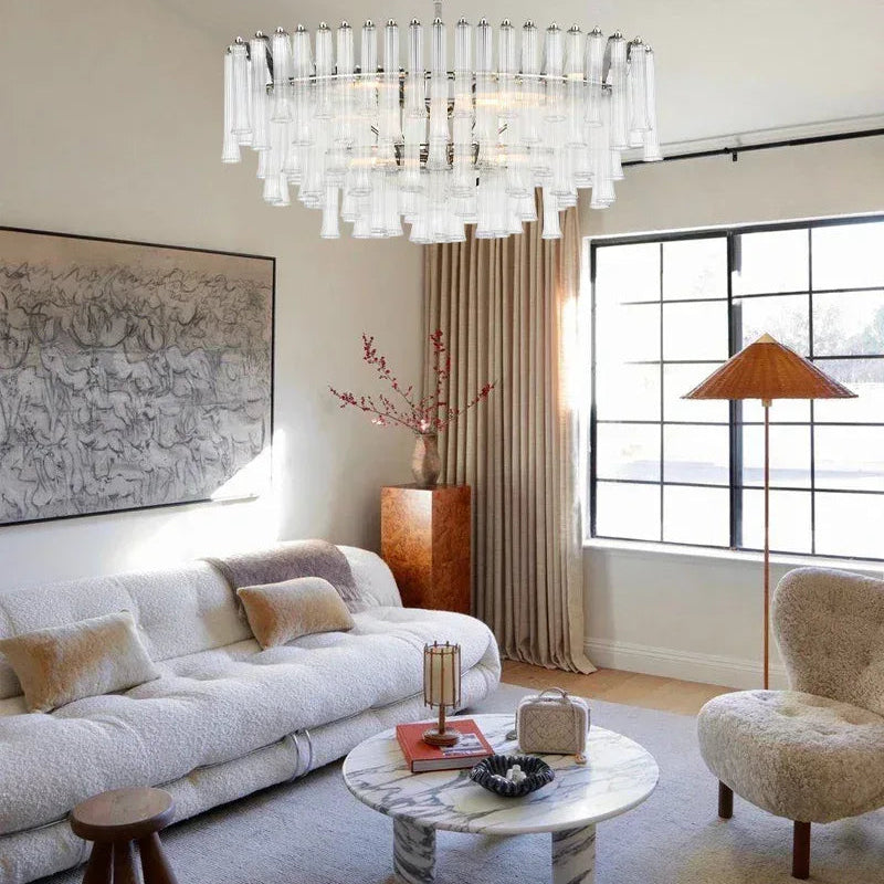 9 Light 20" Wide LED Lorelei Round Tiered Chandelier in Black Chain use for dining room American chandelier