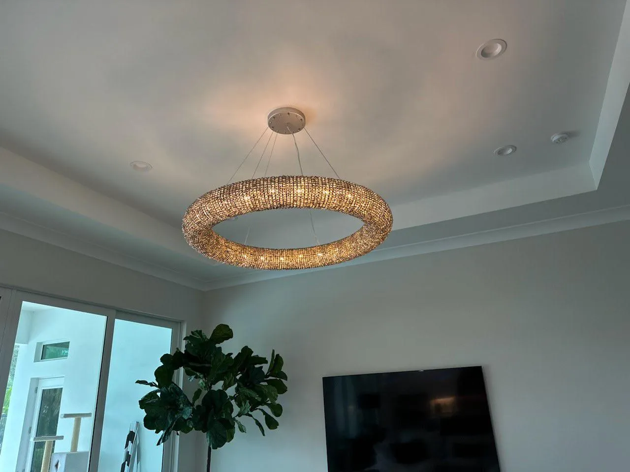 Halos Crystal Round LED Chandelier 32"41''59''72''