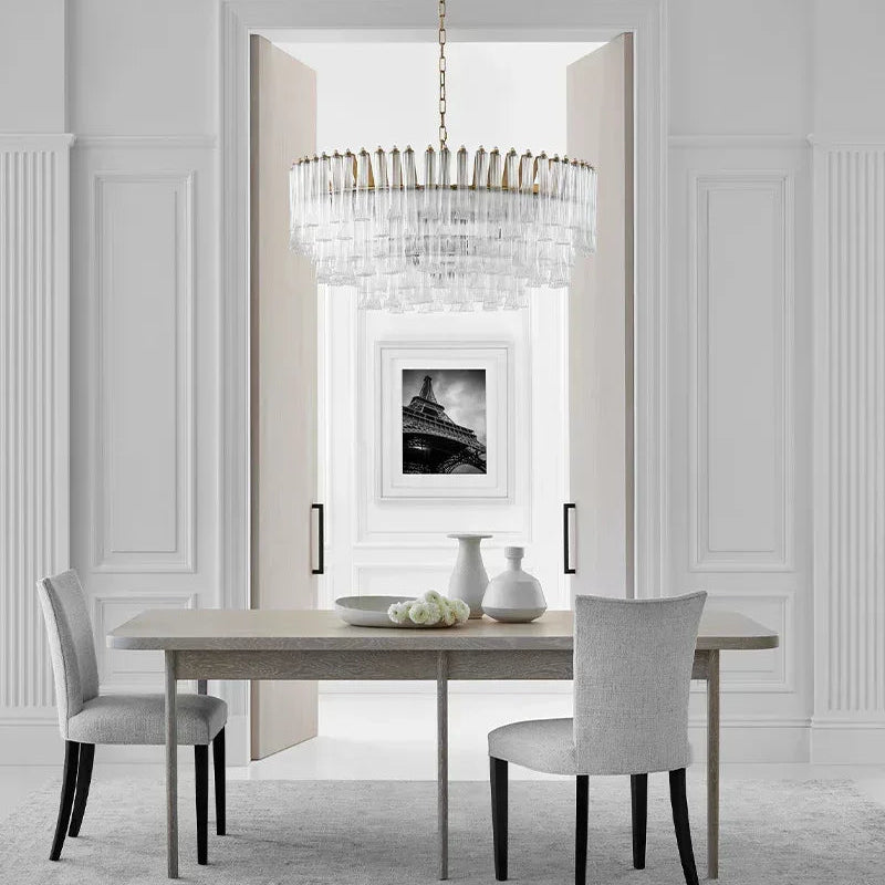 9 Light 20" Wide LED Lorelei Round Tiered Chandelier in Black Chain use for dining room American chandelier
