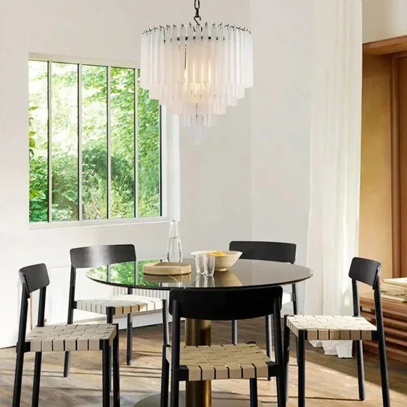 9 Light 20" Wide LED Lorelei Round Tiered Chandelier in Black Chain use for dining room American chandelier