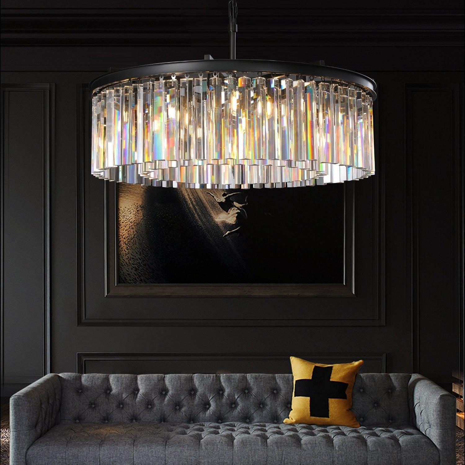 RhysBU Round Chandelier 32"