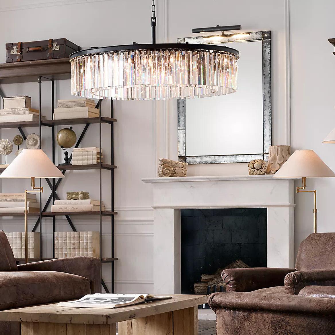 RhysBU Round Chandelier 32"
