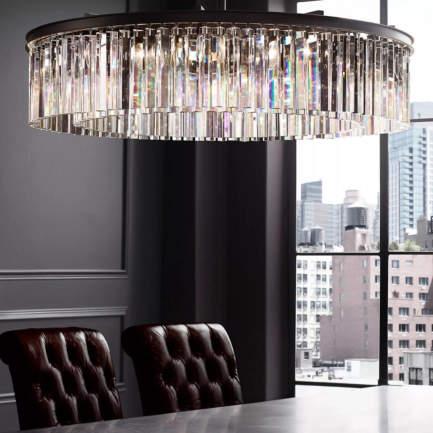 RhysBU Round Chandelier 32"