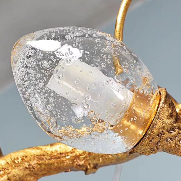 Modern Art Extra Large Branch Style Chandelier with Clear Bubble Glass Eggs for Dining Room and Living Room-Chandeliers-Blushlighting