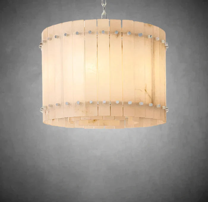 Sun Marcus Alabaster Round Chandelier