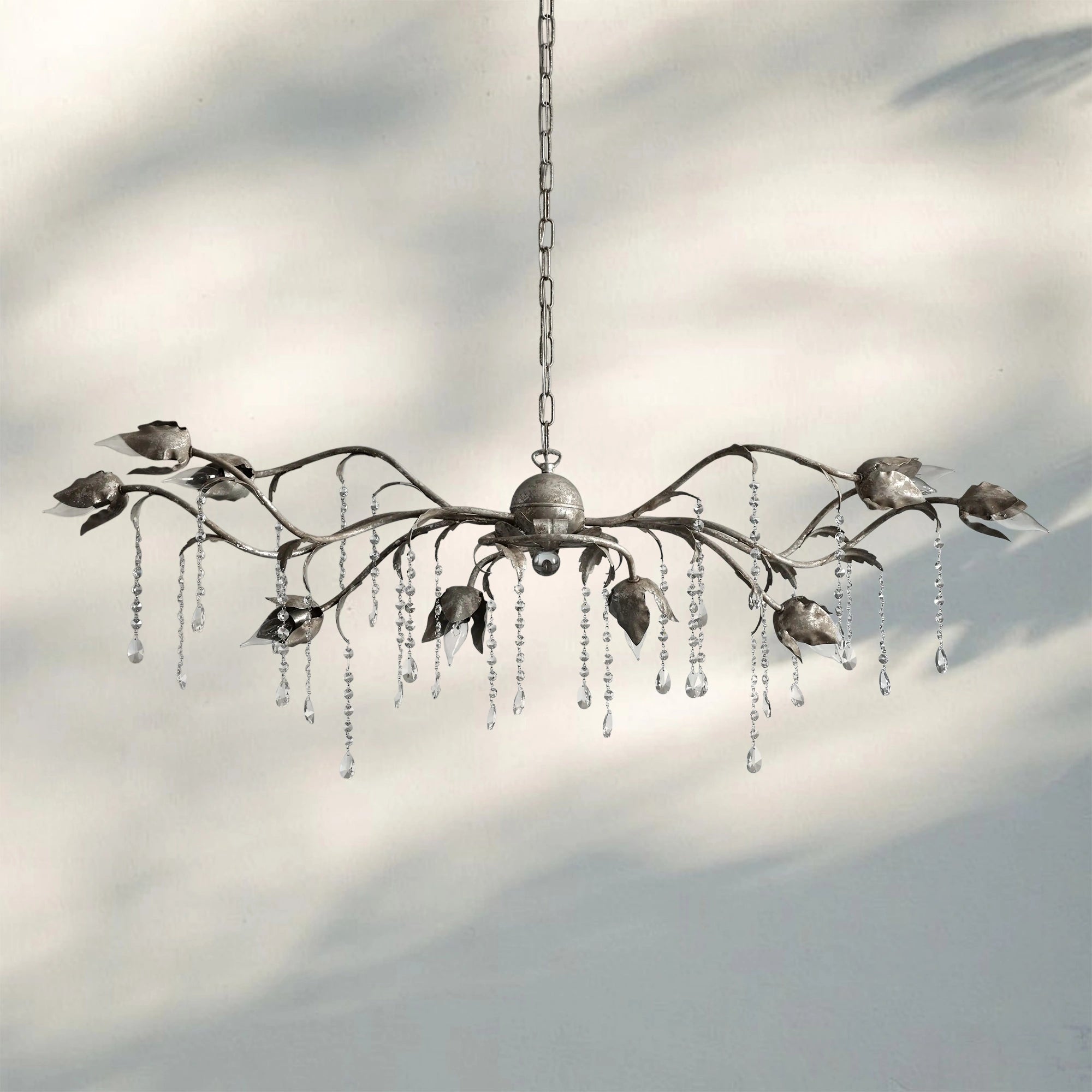 Viticcia Rectangular Chandelier 52" 61" 71"-Lighting-52"-Blushlighting