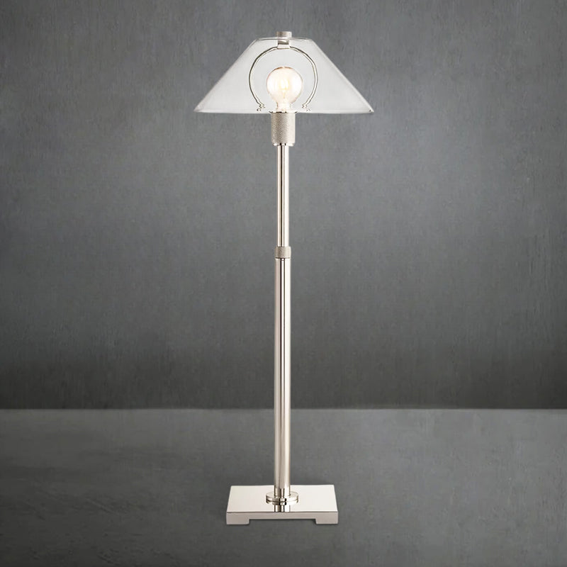 Utilitaive Glass Shade Table Lamp