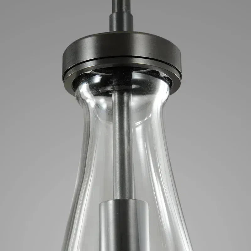 Raindrop Round Chandelier 5 Lights 14"D