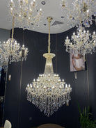 Extra Large French Candle Crystal Branch Chandelier for Foyer and Staircase-Chandeliers-Blushlighting