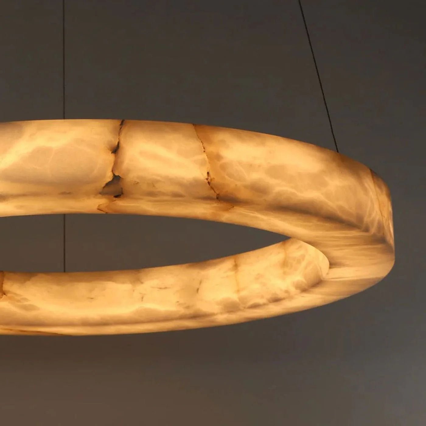 3 - Tier Round Marble Chandelier - Blushlighting