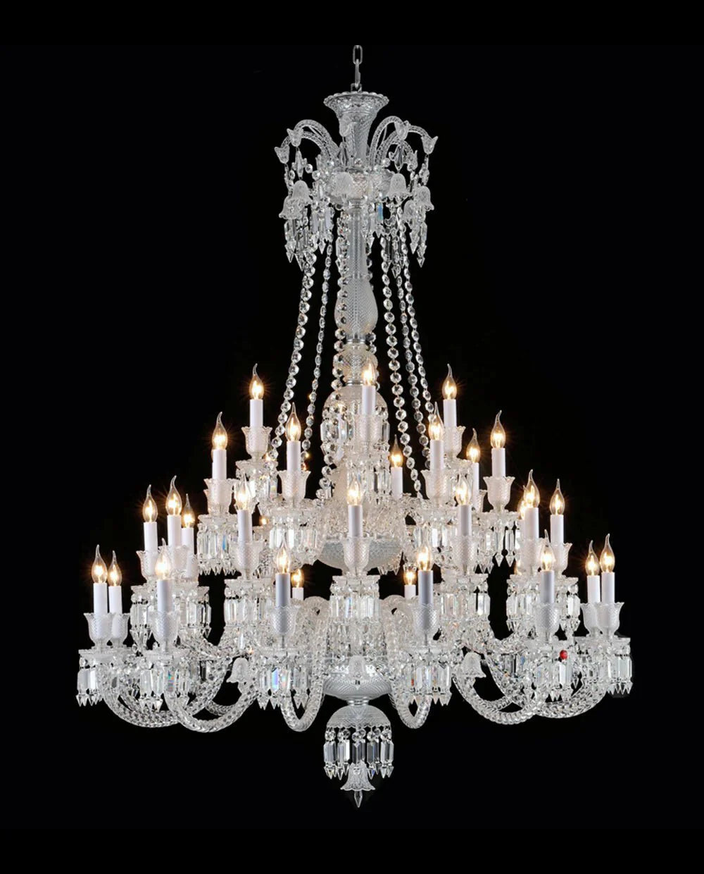 36 Lights Baccarat Crystal Chandelier - Blushlighting
