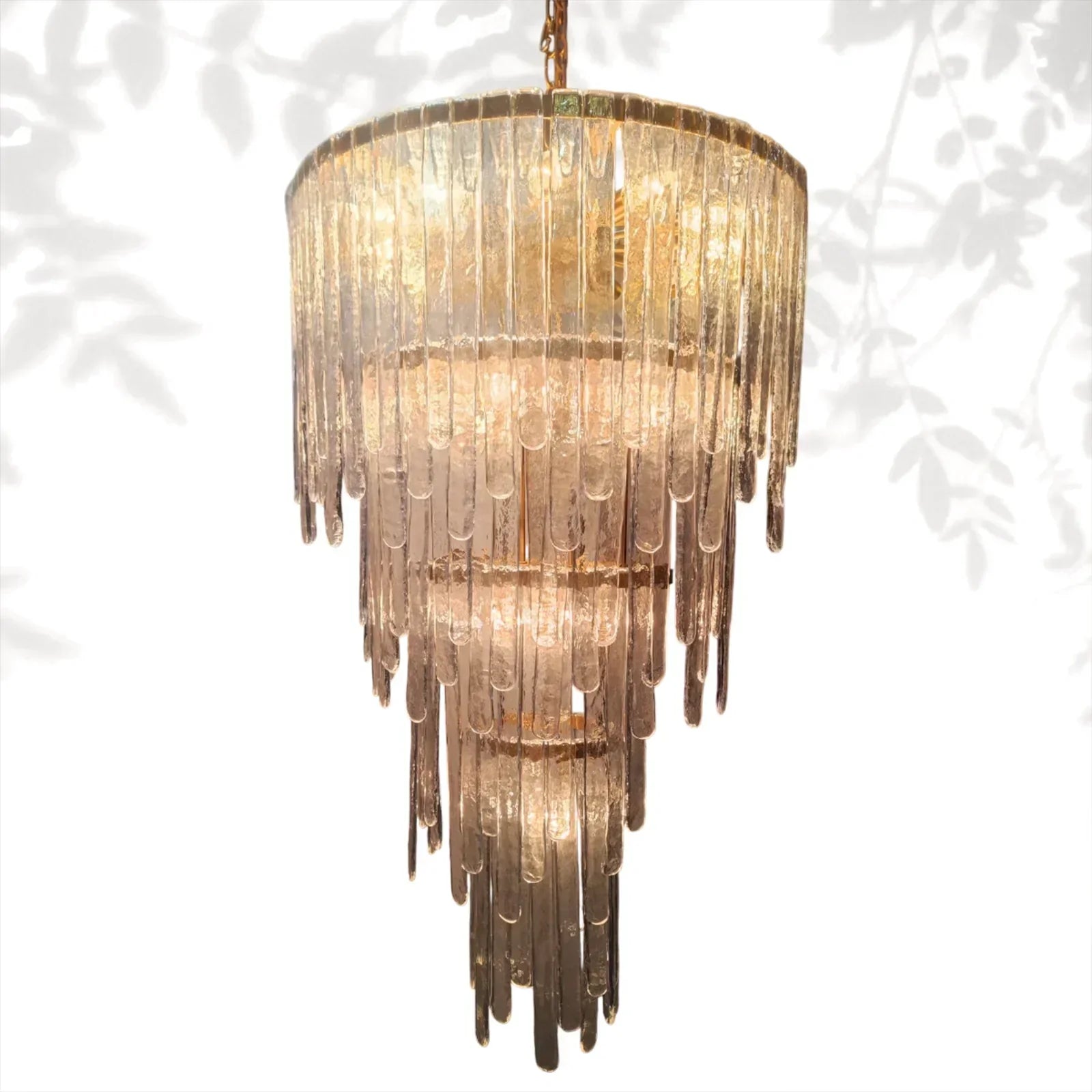 Fenwater Crystal Falls Chandelier - Blushlighting