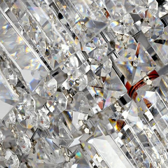 Chrome/ Silver/ GBUd Extra Large Chandelier For Foyer Living Room Staircase Crystal Ceiling Lighting Fixture