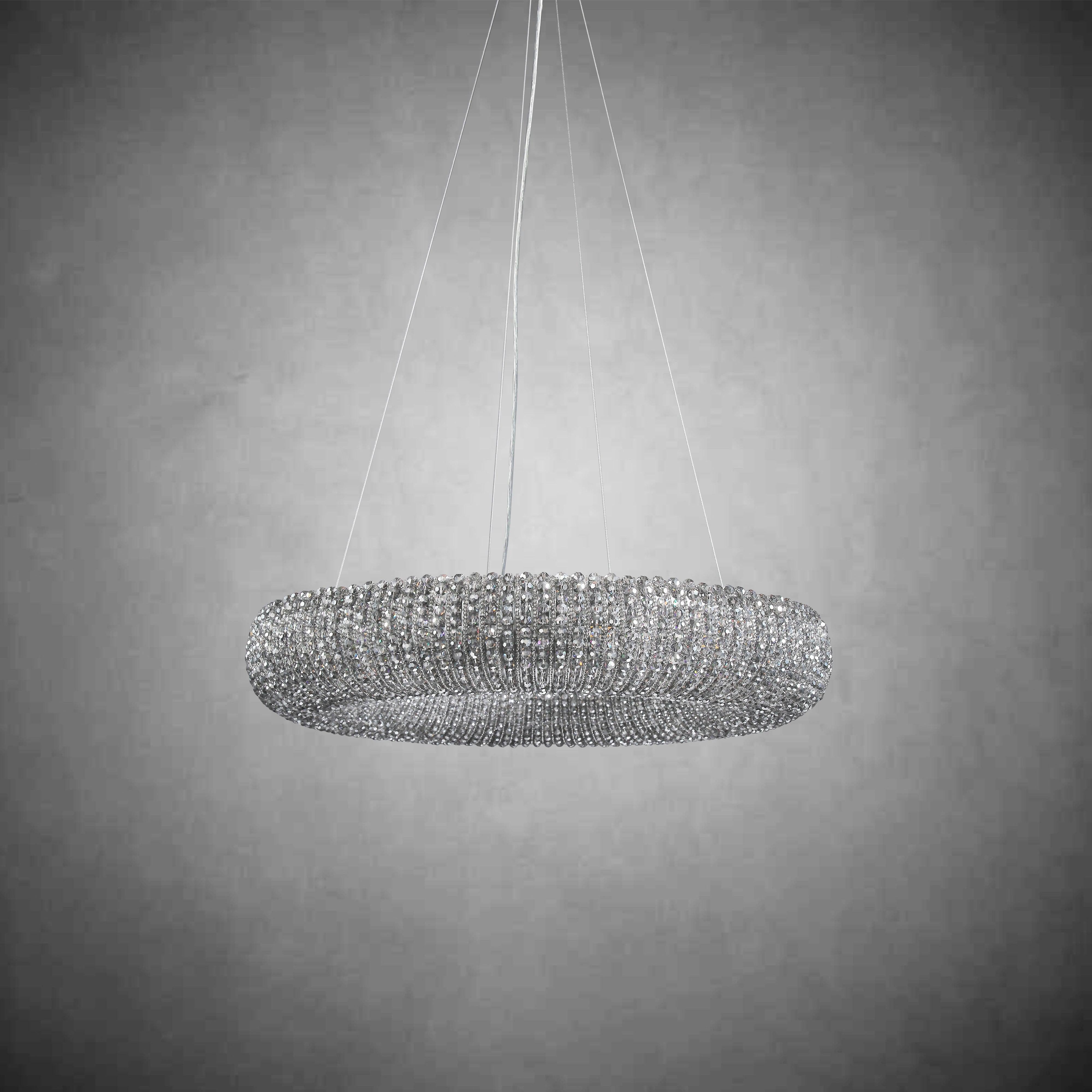 Halos Crystal Round LED Chandelier 32"41''59''72''