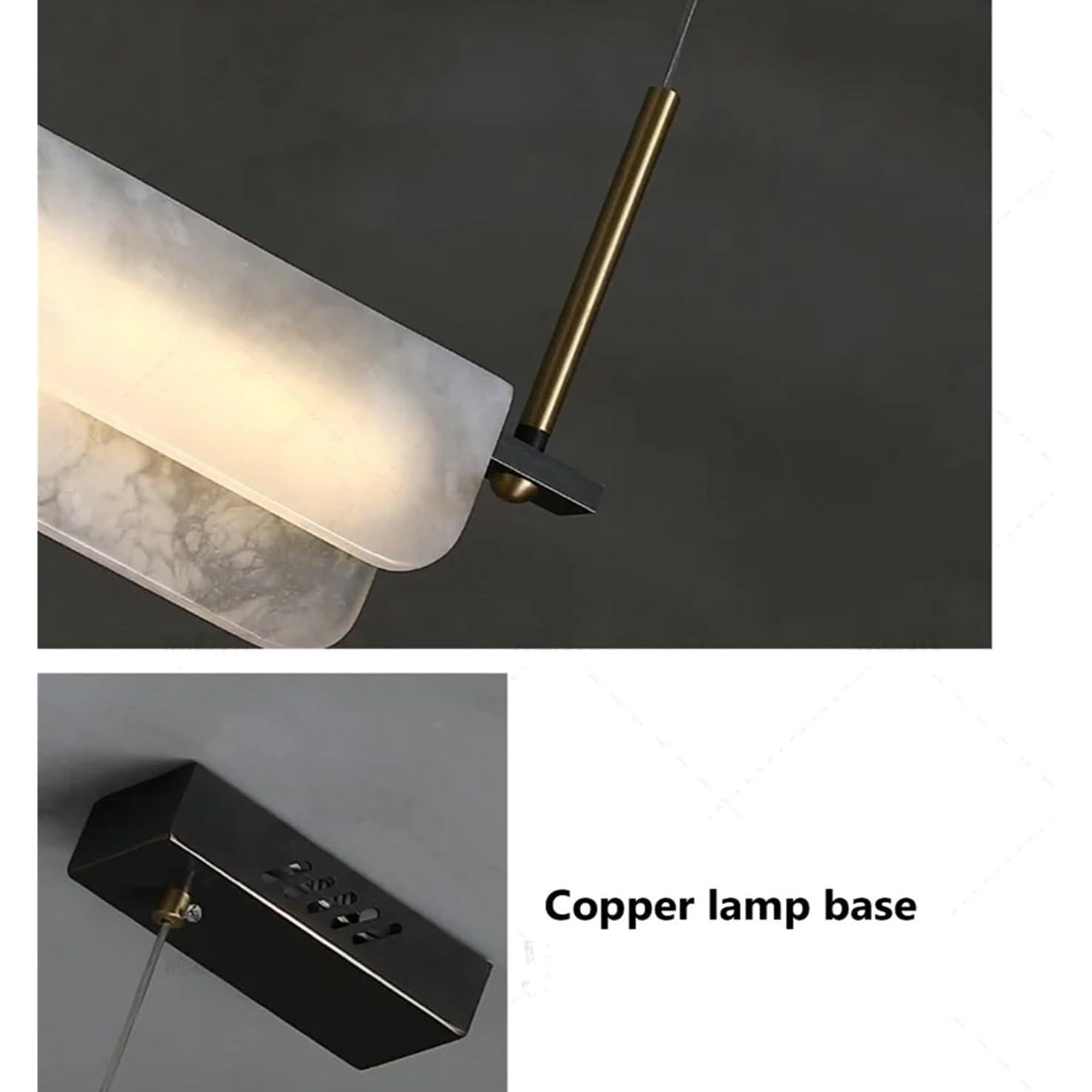Alabaster Anne Linear Art Chandelier-Blushlighting