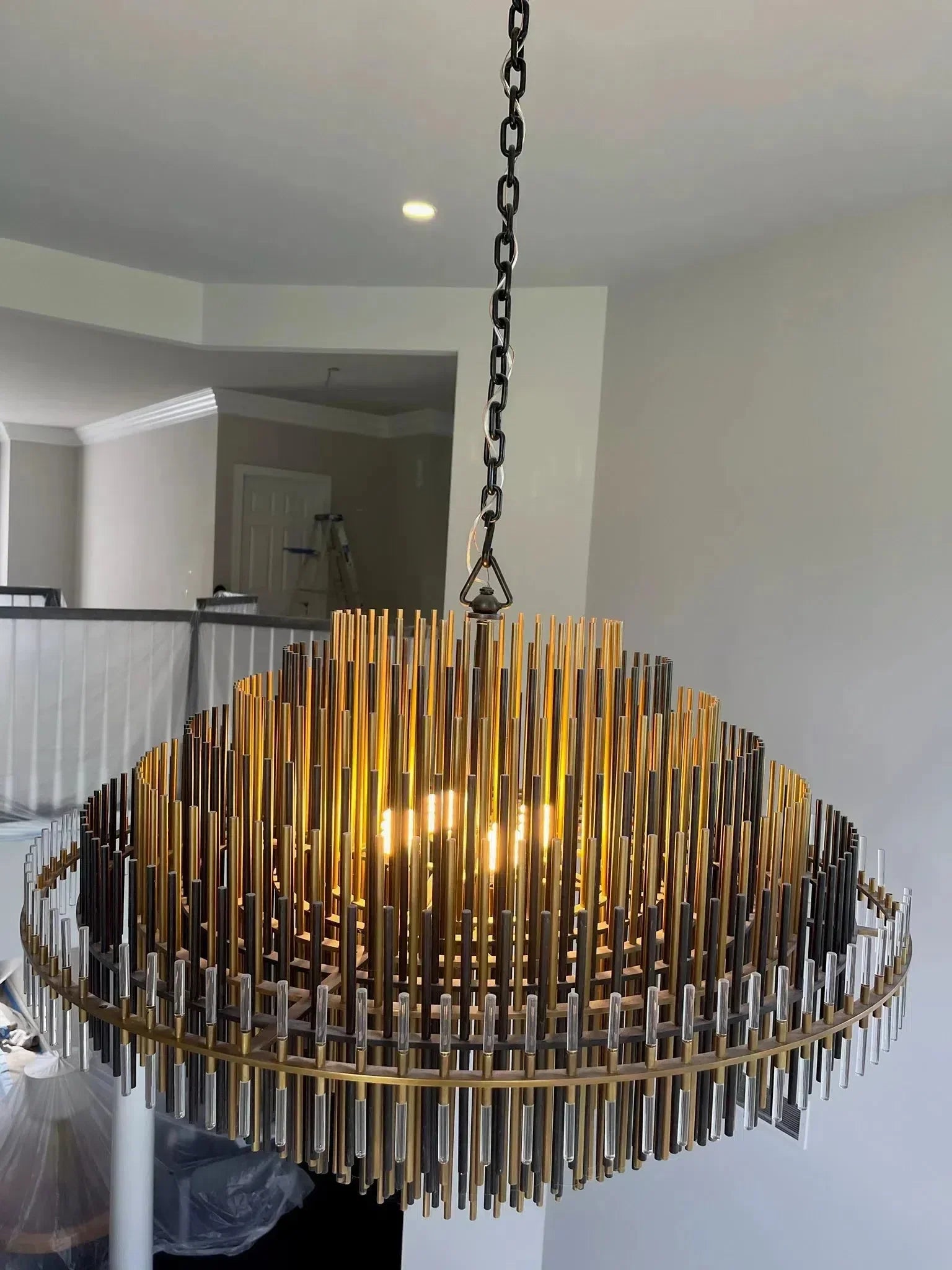 Emila Burnished Brass Chandelier 24''32''42''