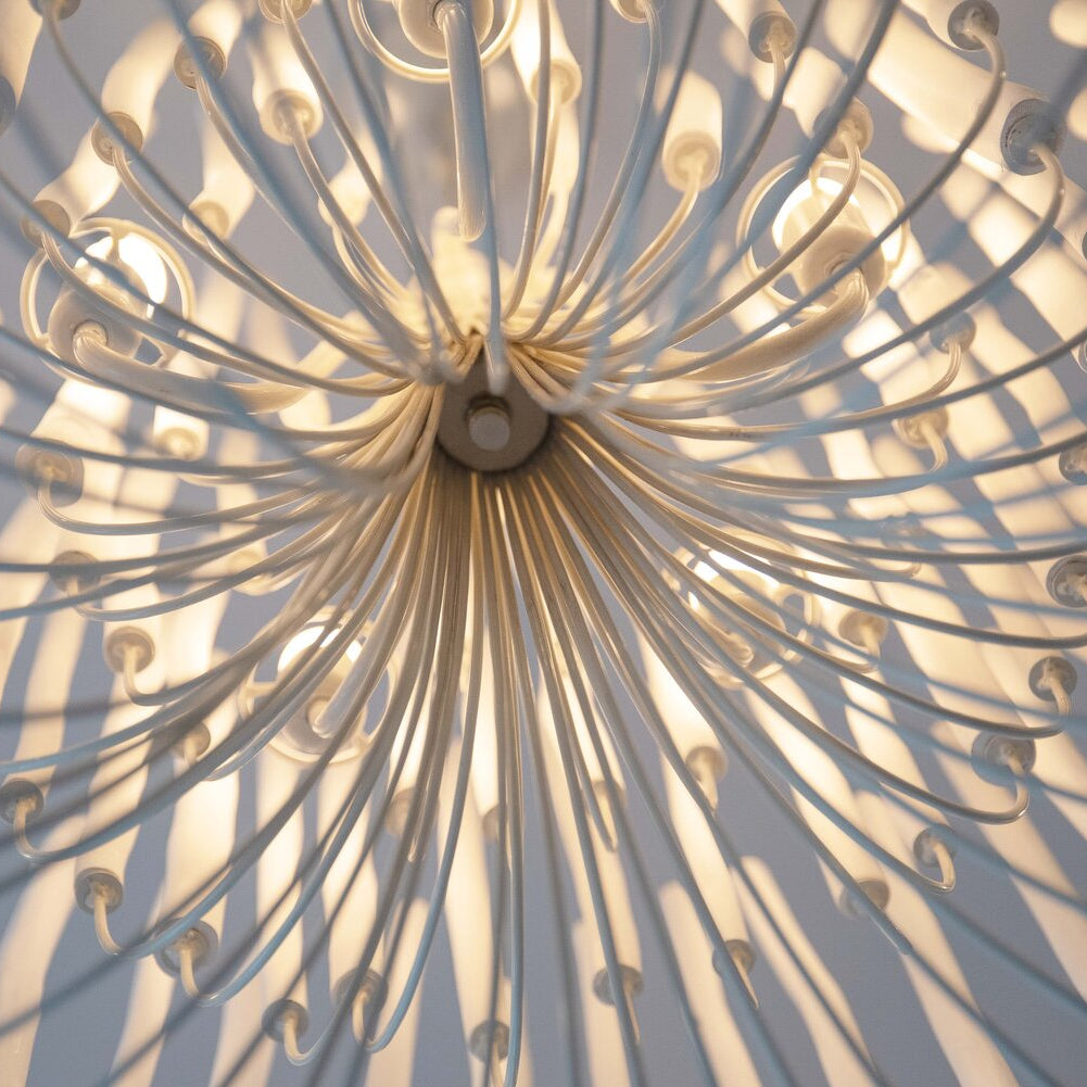 5/6-Light Modern Branch Modeling Chandelier in White or Black for Stylish Interiors-Chandeliers-Blushlighting