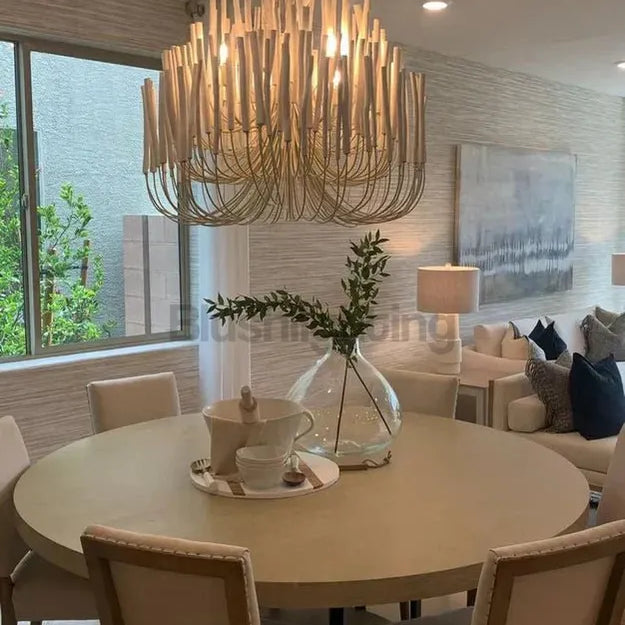5/6 - Light Modern Branch Modeling Chandelier in White or Black for Stylish Interiors - 5 Lights / D21"*H29"WhiteWarm LightBlushlighting