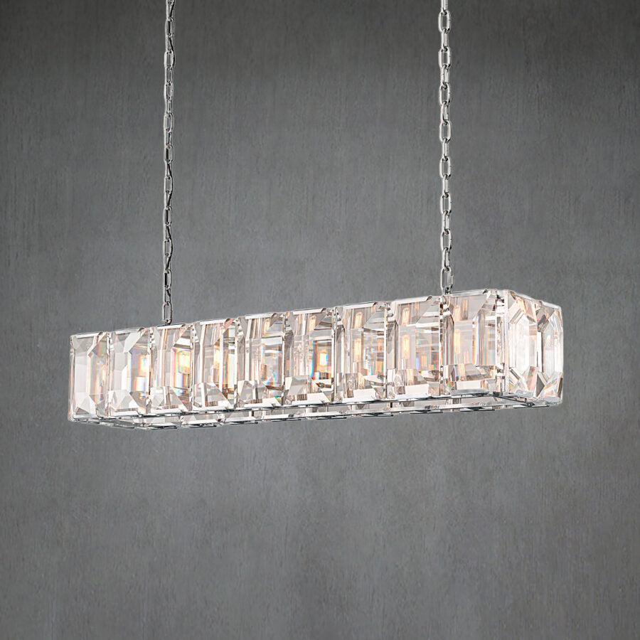 Harlew Crystal Rectangular Chandelier42''54''62''74"