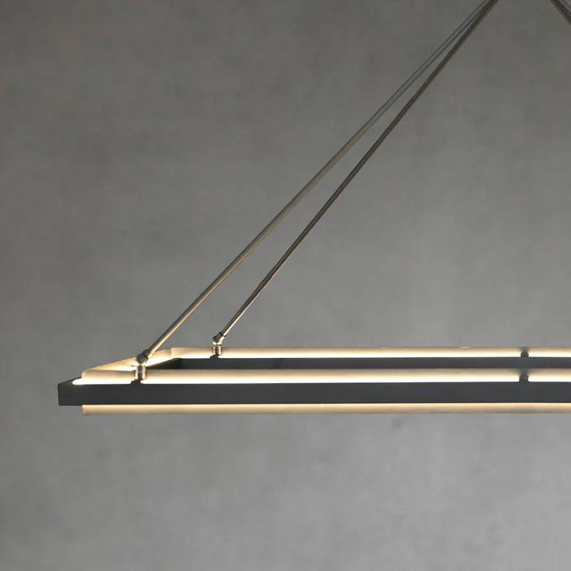 Peral Rectangular Chandelier 50"62"