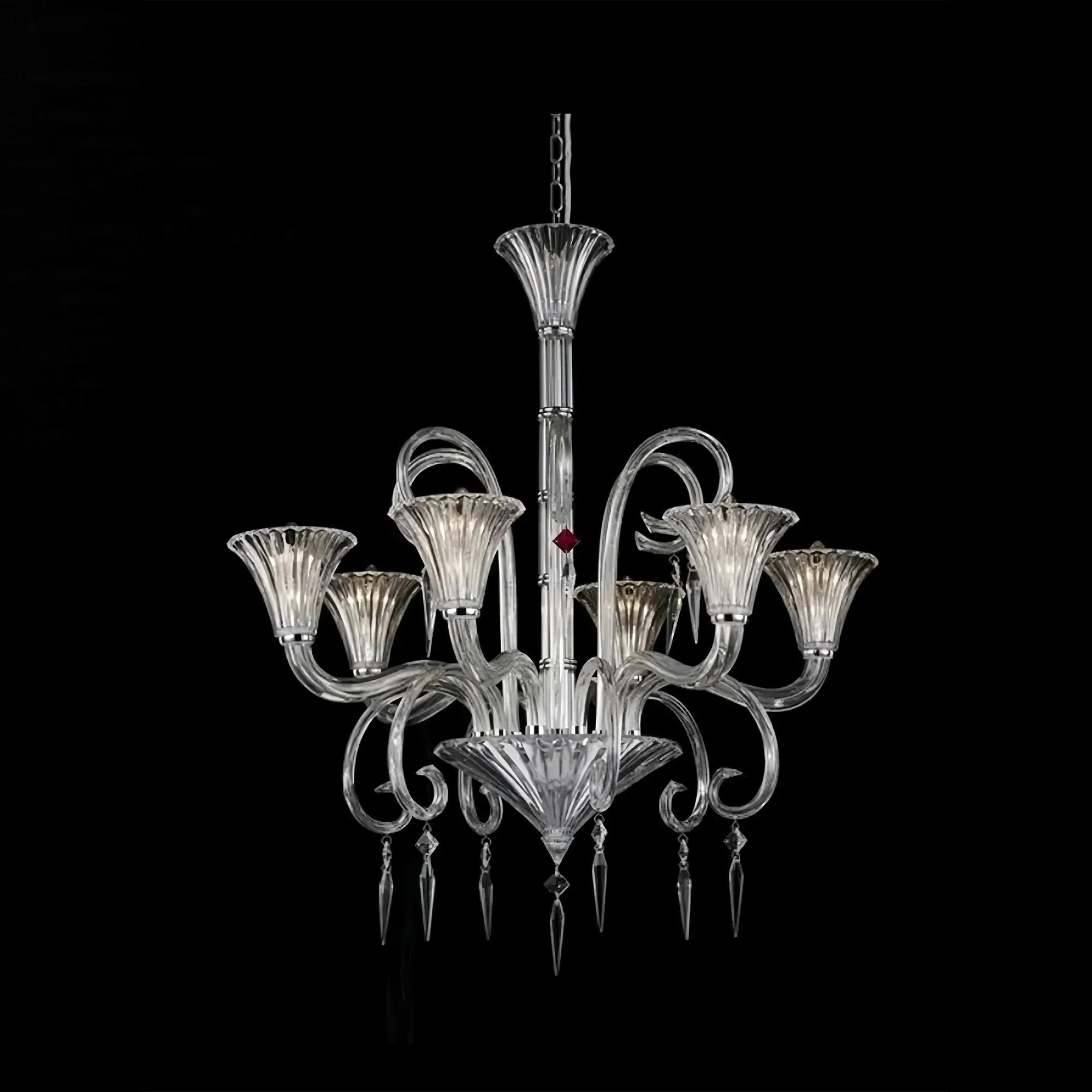 6 Lights Heritage Crystal Lighting - Blushlighting