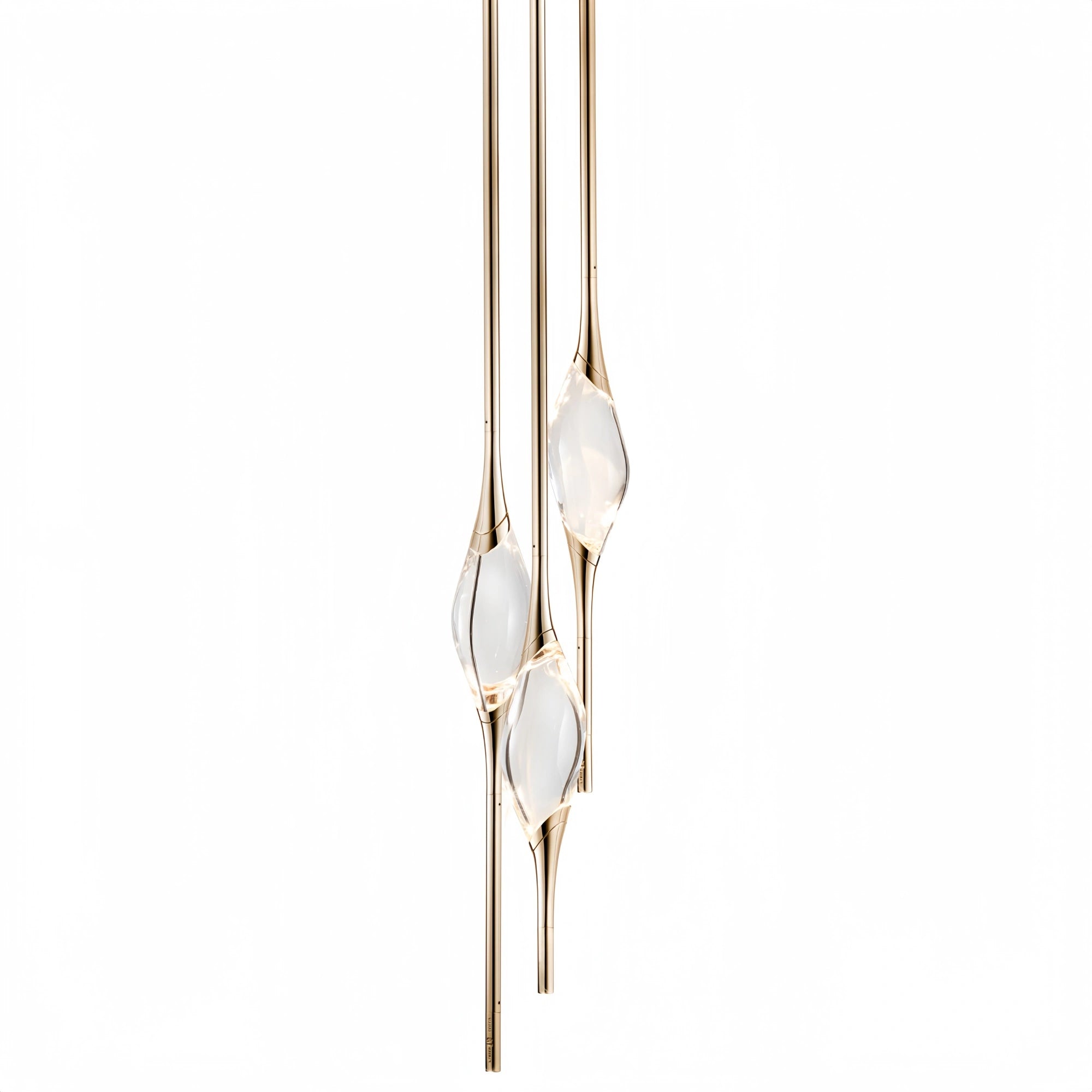 Il Pezzo 12 Round Chandelier 3-Light-Polished Brass-Blushlighting