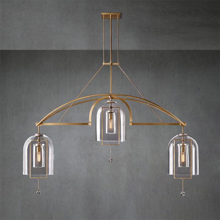 Fulcram Linear Chandelier 61" 3 Lights