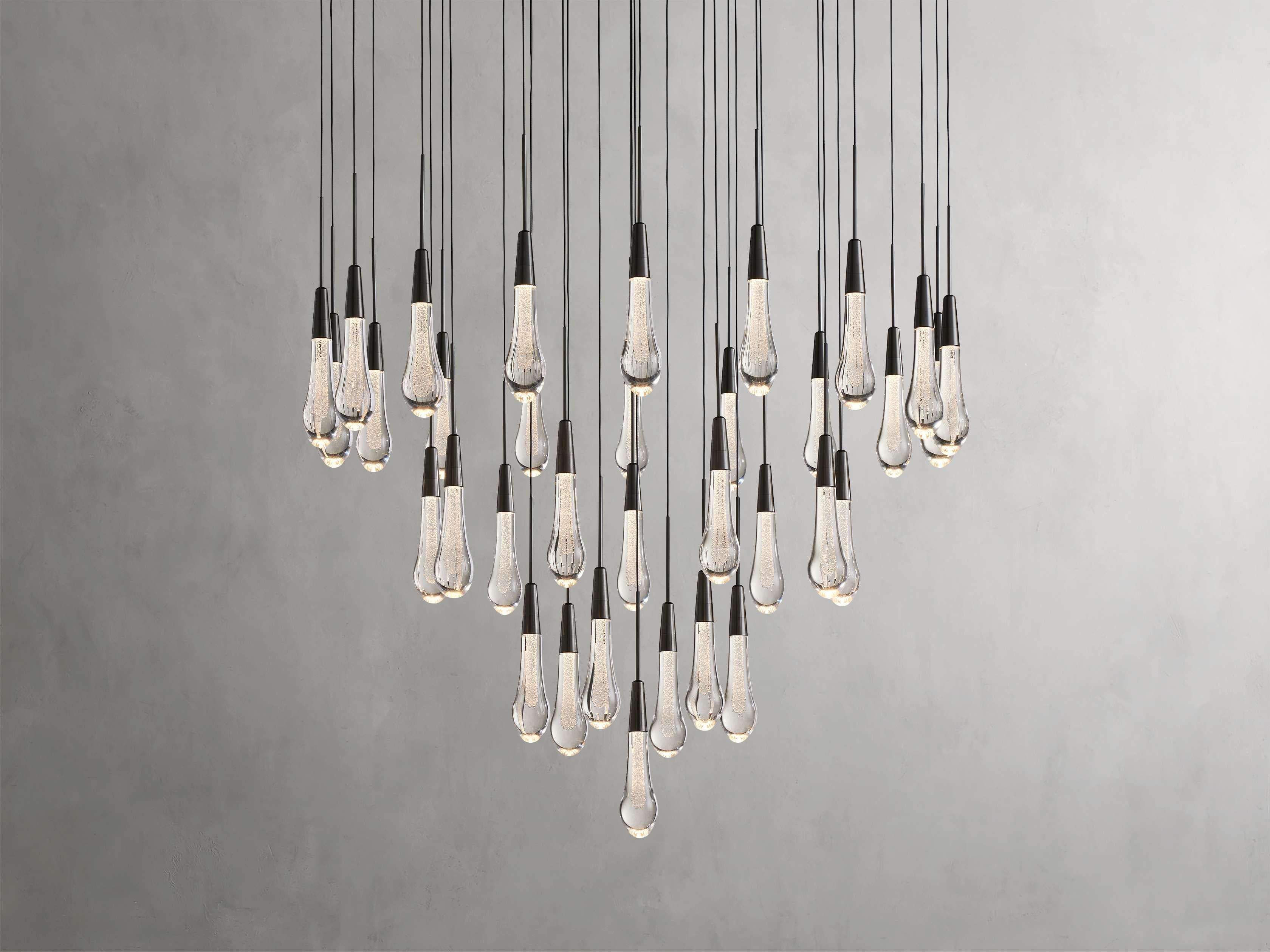 Soltaire Round Chandelier 17" 24" 36“ 58“