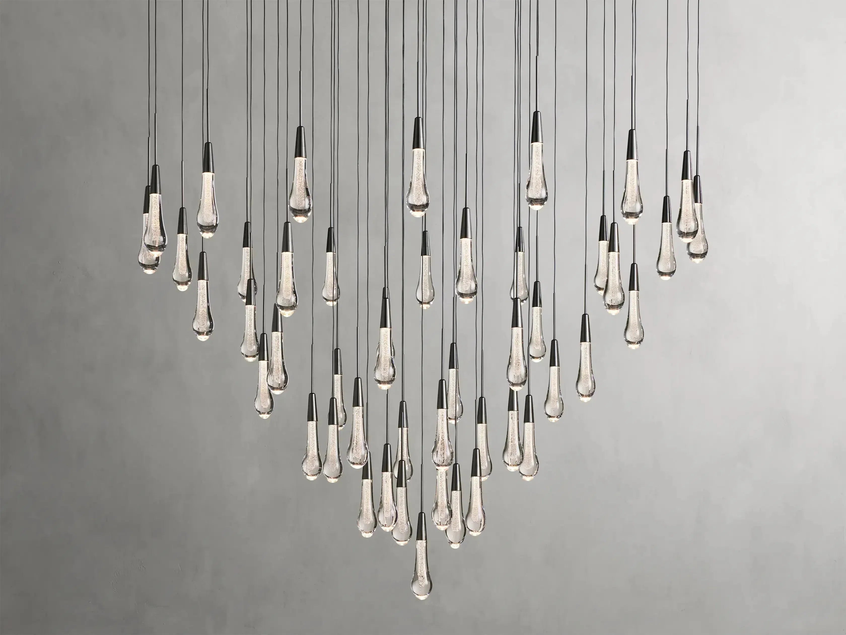 Soltaire Round Chandelier 17" 24" 36“ 58“