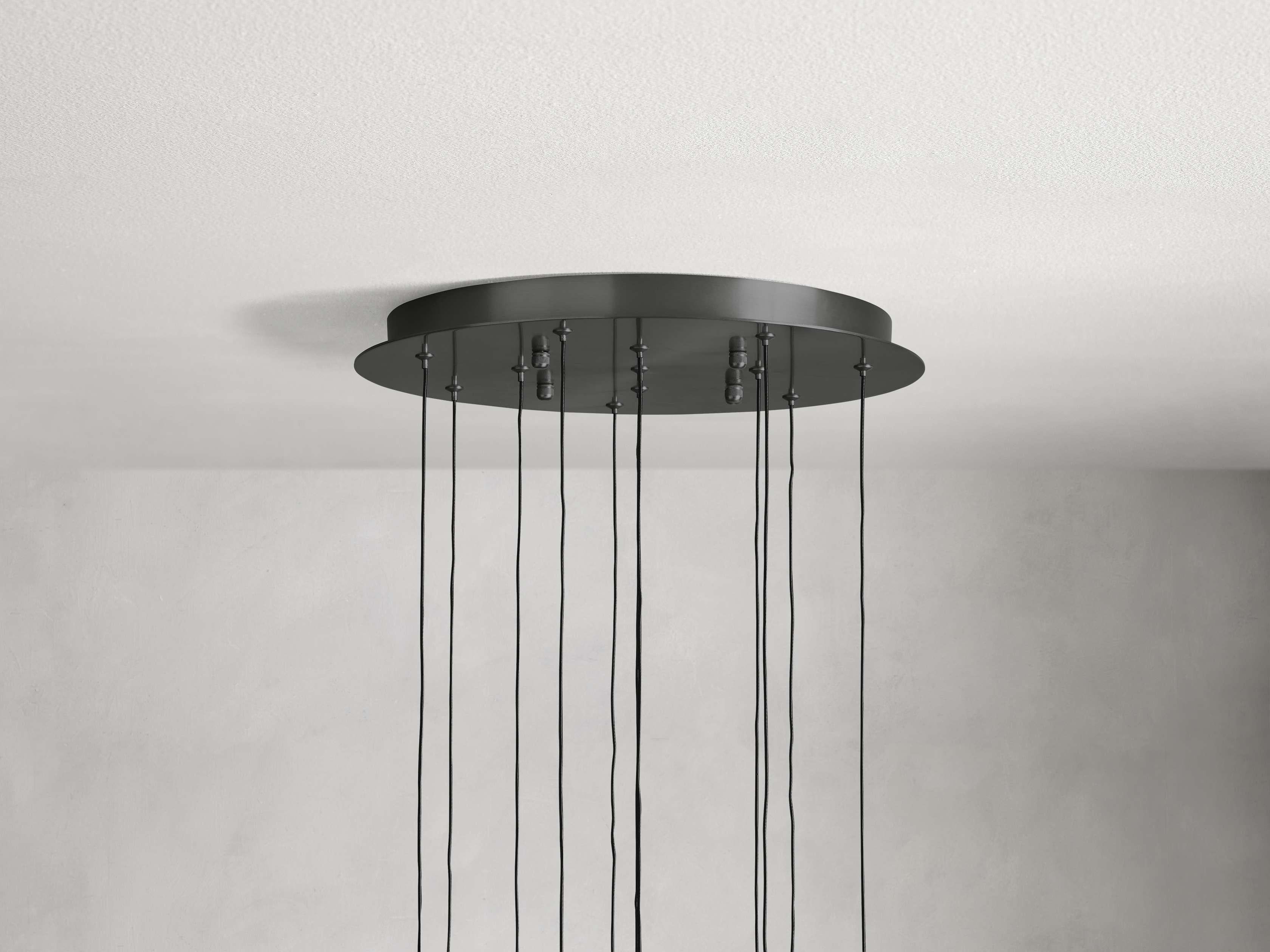 Soltaire Round Chandelier 17" 24" 36“ 58“
