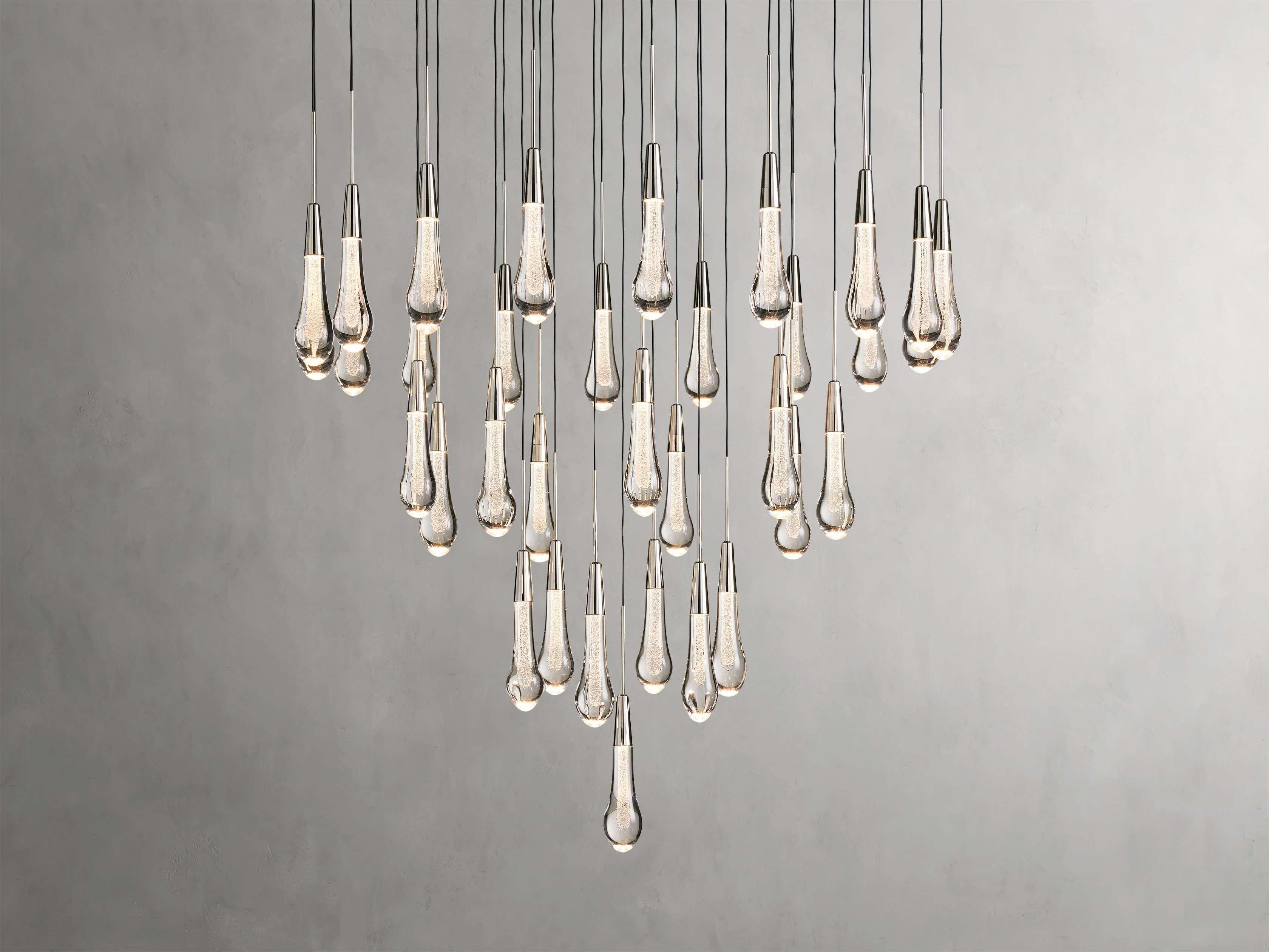 Soltaire Round Chandelier 17" 24" 36“ 58“