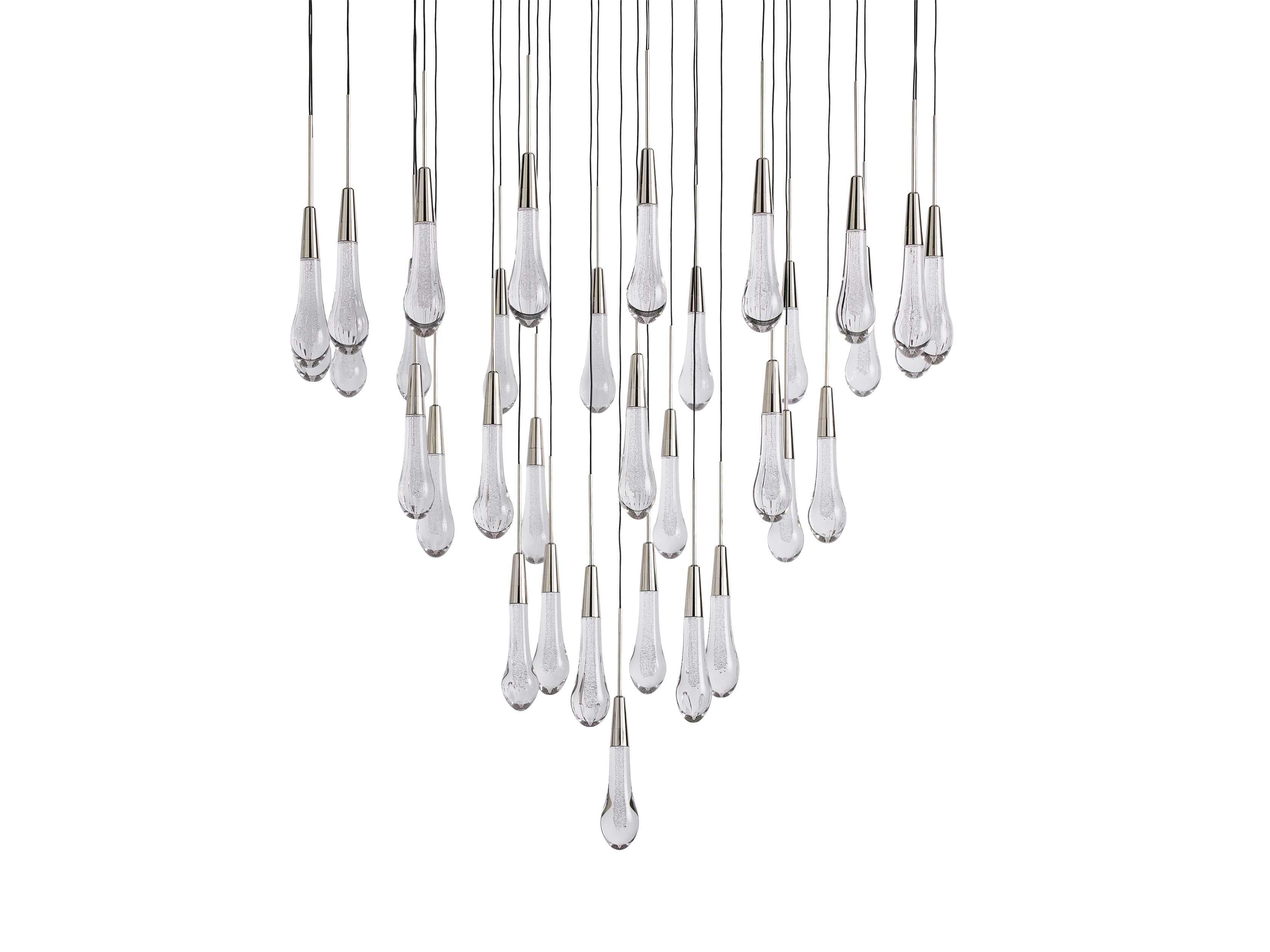 Soltaire Round Chandelier 17" 24" 36“ 58“