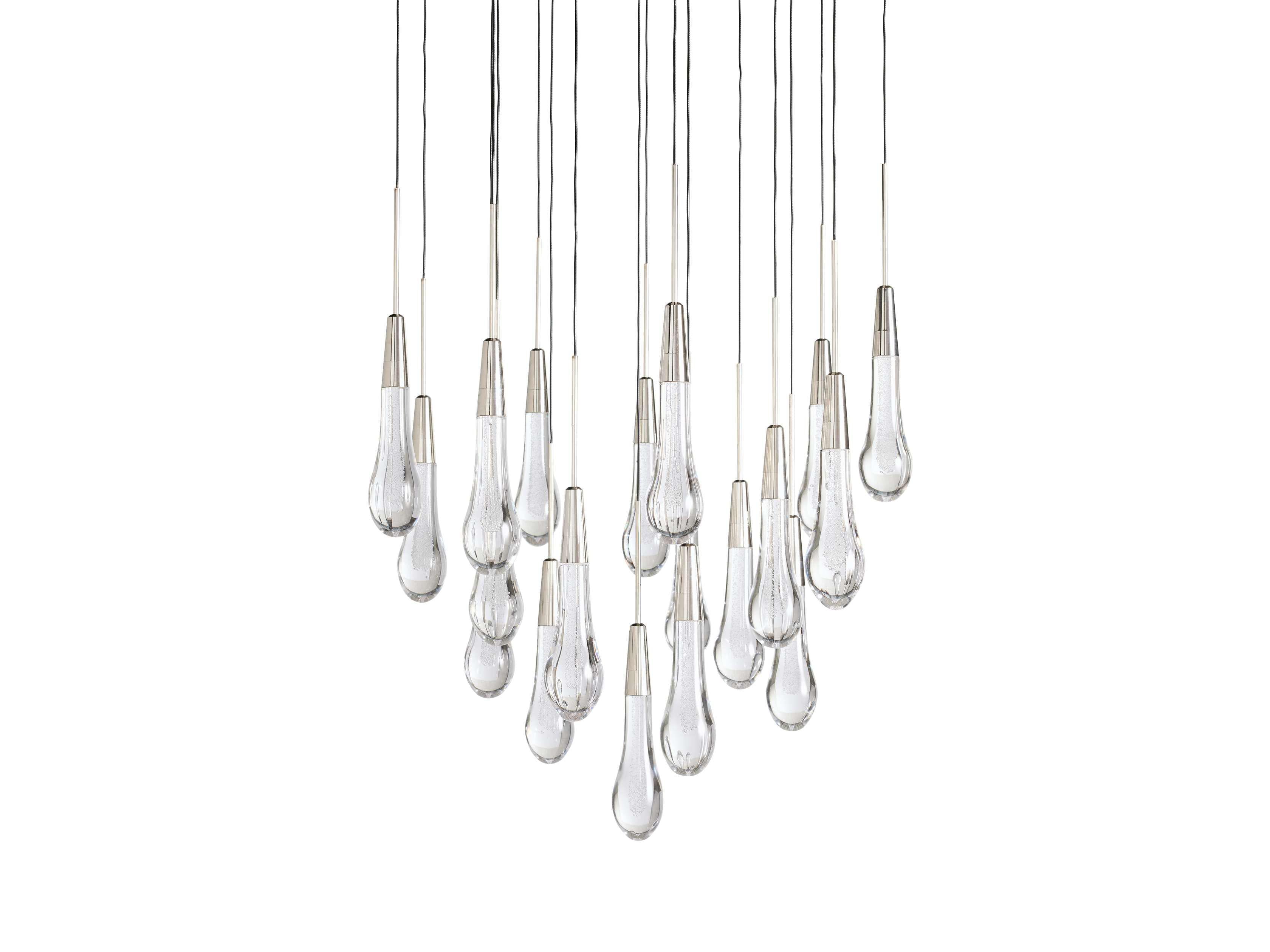Soltaire Round Chandelier 17" 24" 36“ 58“