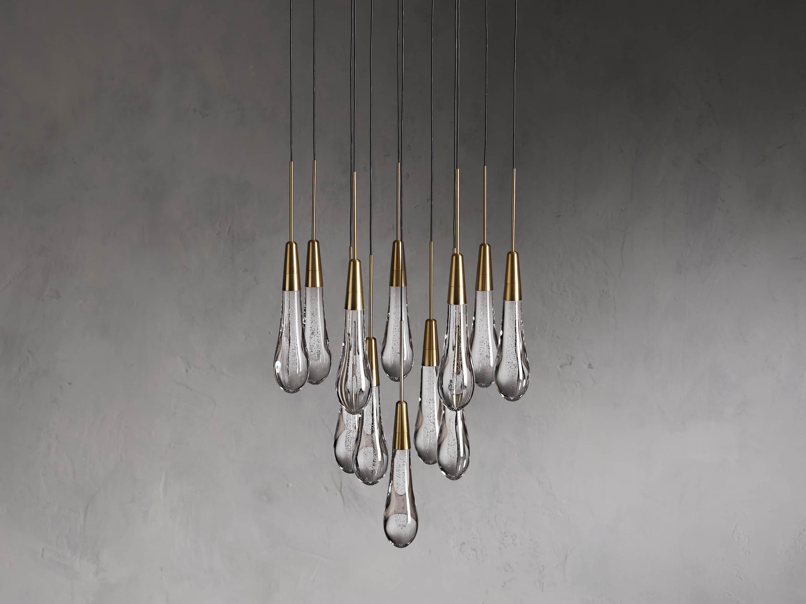 Soltaire Round Chandelier 17" 24" 36“ 58“