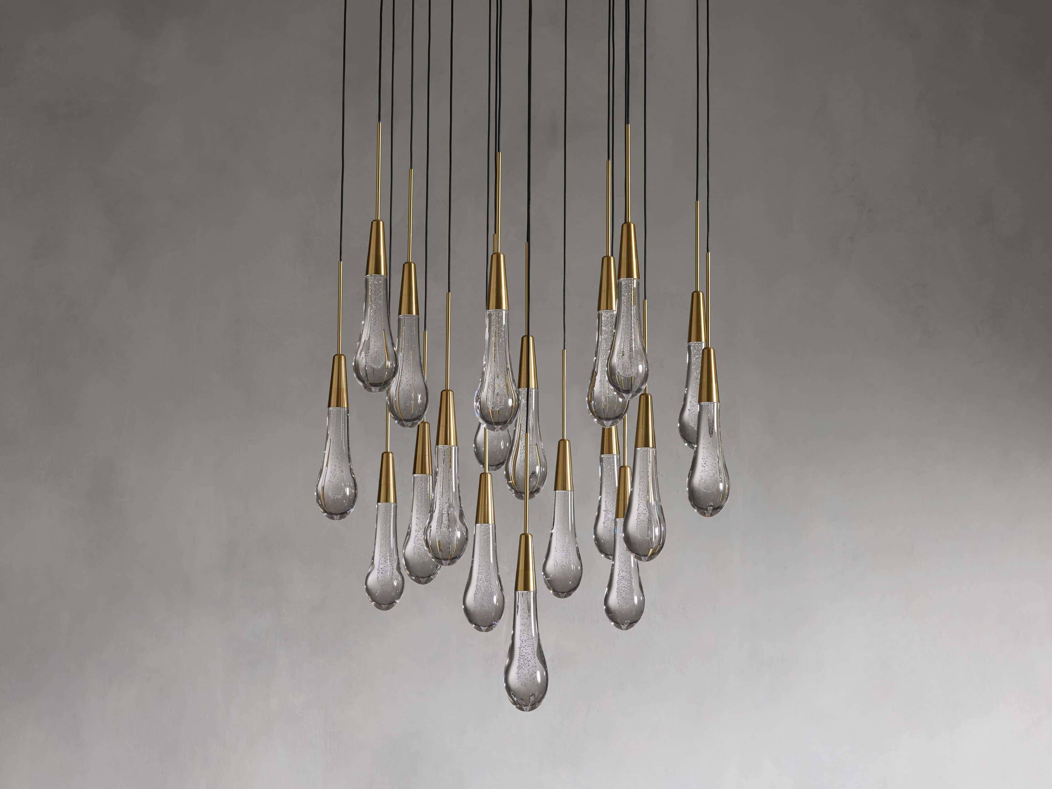 Soltaire Round Chandelier 17" 24" 36“ 58“