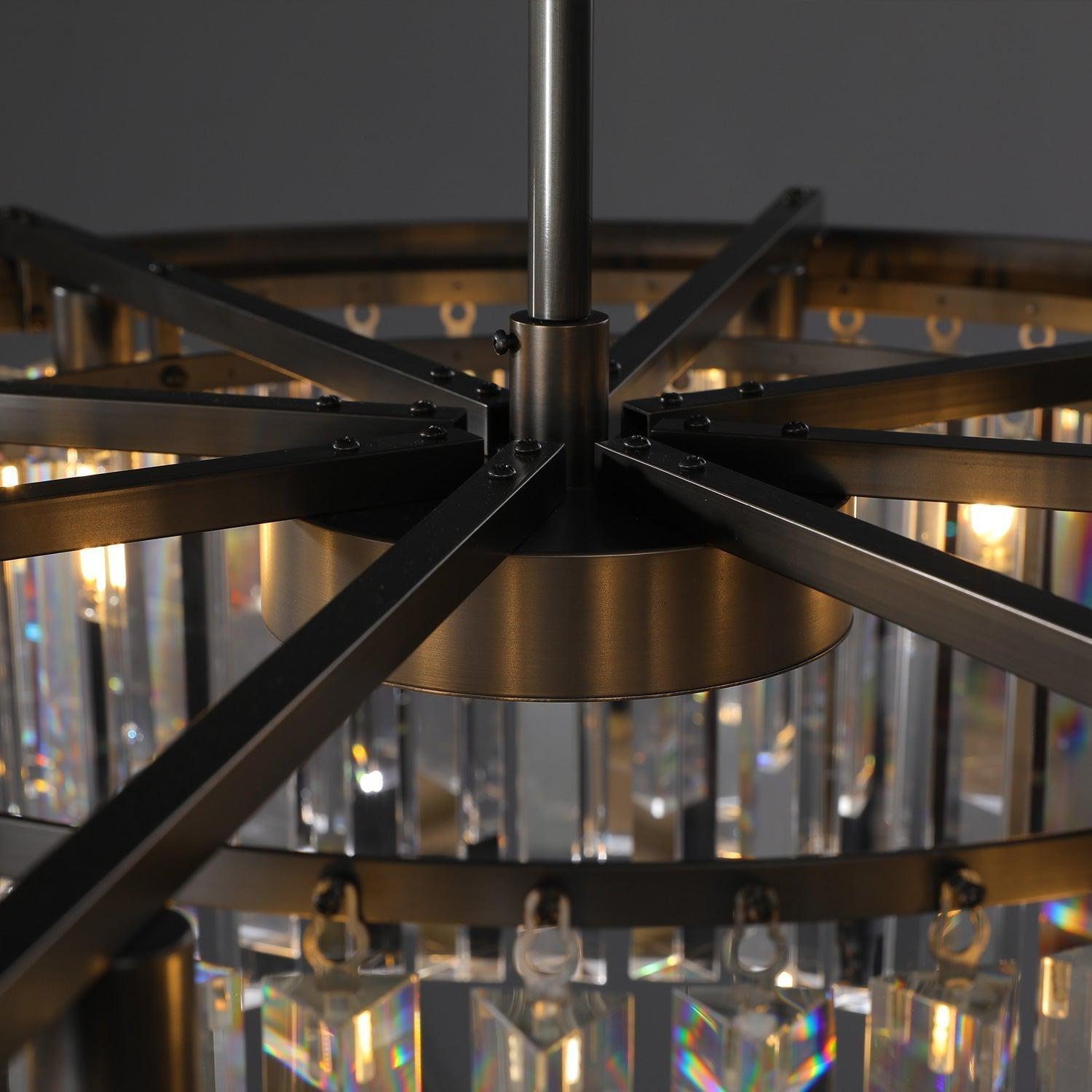 RhysBU Round Chandelier 32"