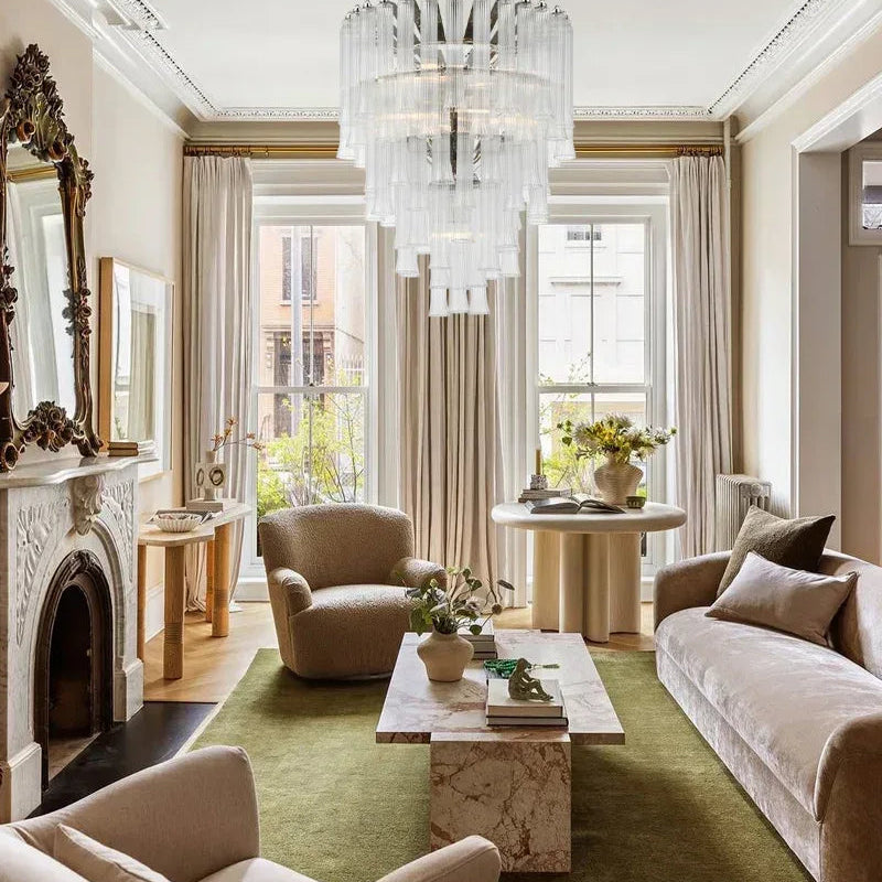 9 Light 20" Wide LED Lorelei Round Tiered Chandelier in Black Chain use for dining room American chandelier