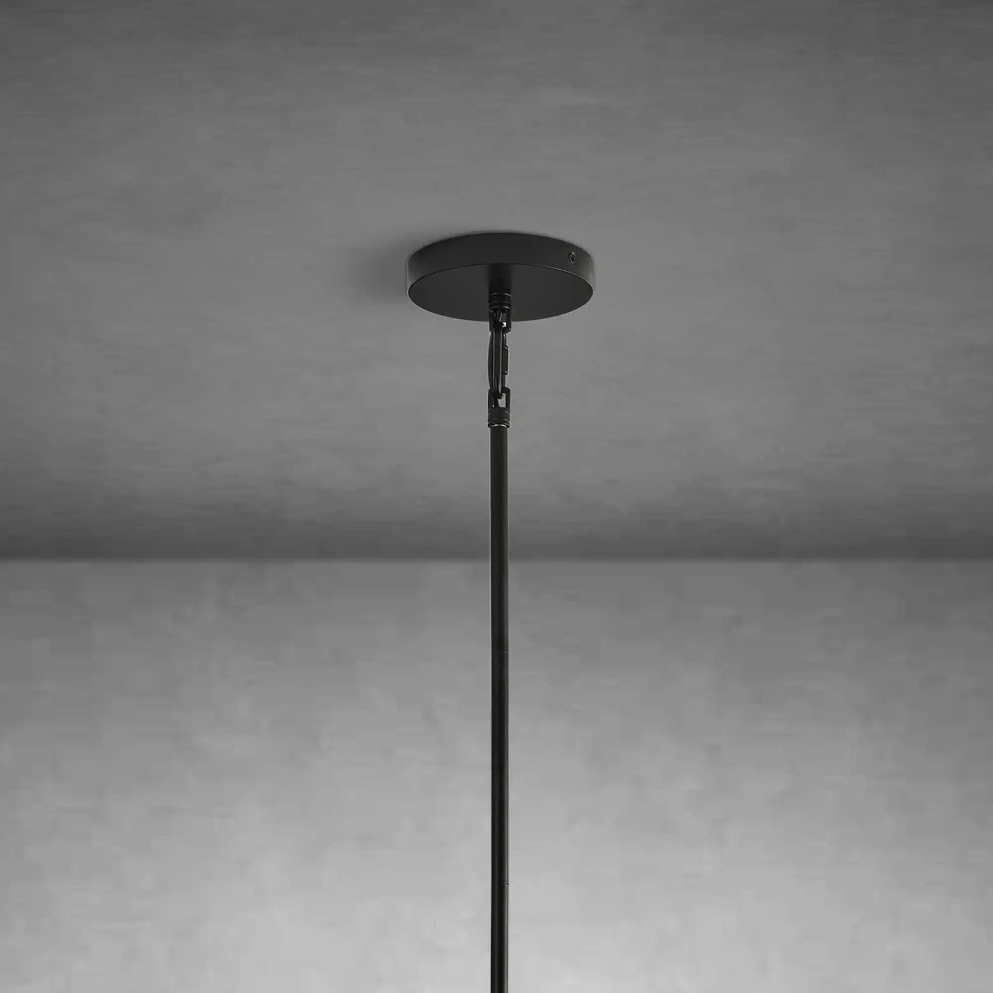 7" Black Glass Modern Pendant Light with Adjustable Height - Black - 7in - RodsBlushlighting