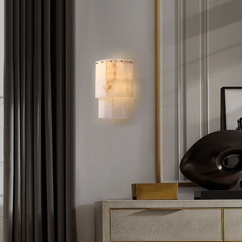 7-Layer Round Alabaster Chandelier lamp black for living room, bedroom, dining room-American Vintage chandelier lamp-Blushlighting-Blushlighting