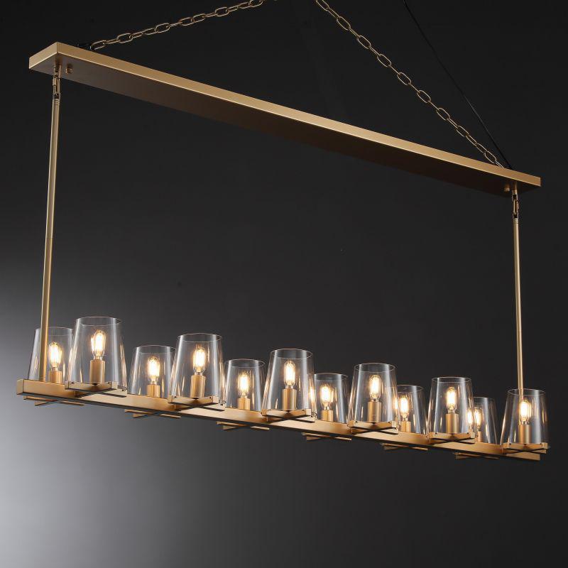 Paricia Glass Linear Chandelier 49", 60"