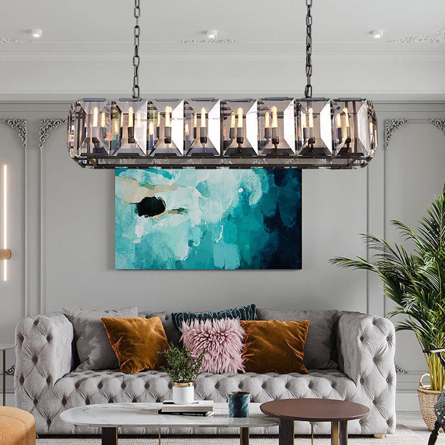 Harlew Crystal Rectangular Chandelier42''54''62''74"