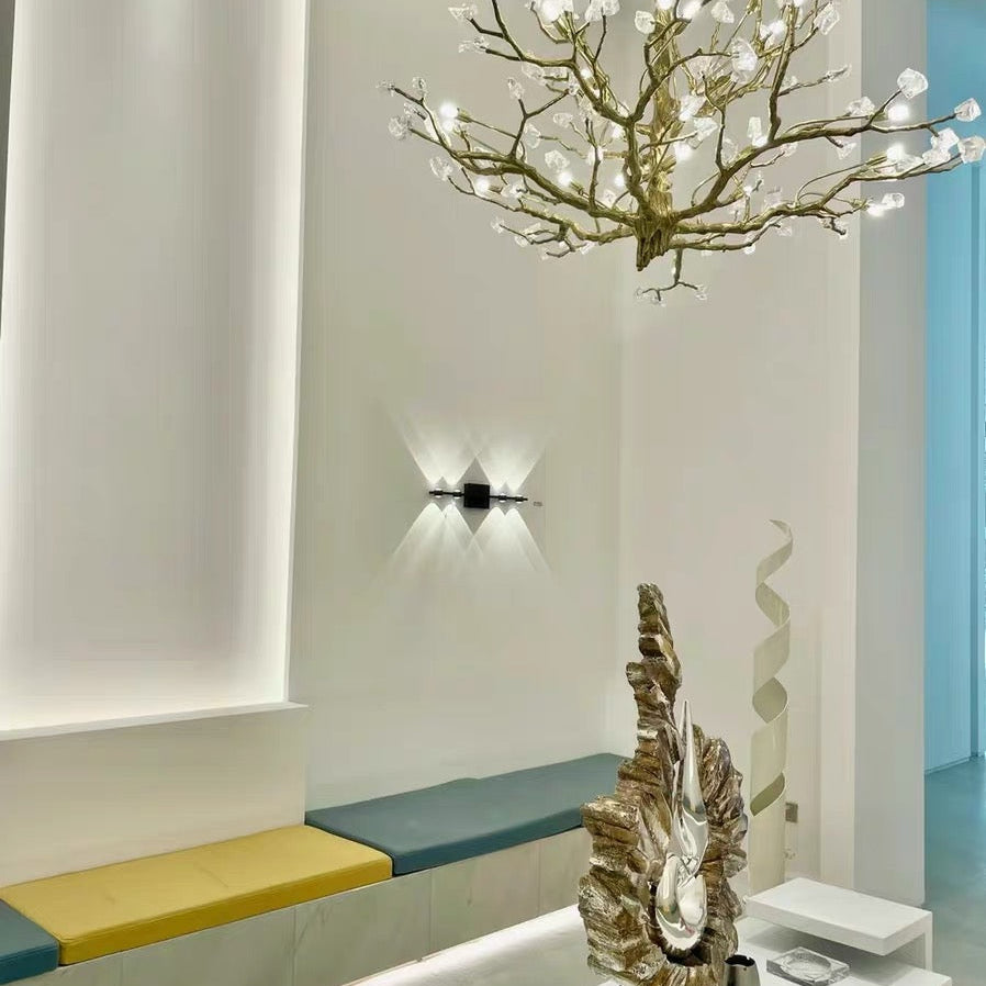 Gemstone Branch Chandelier with Artistic Design for Bedroom or Living Room-Chandeliers-Blushlighting